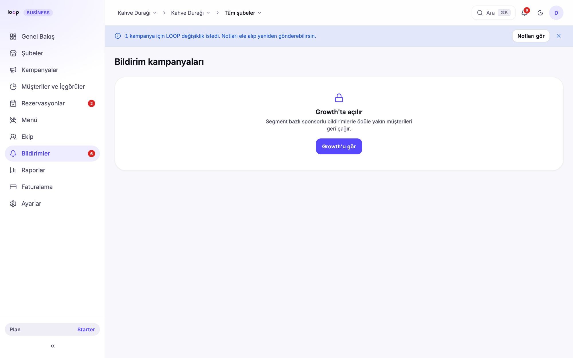 Bildirim kampanyaları